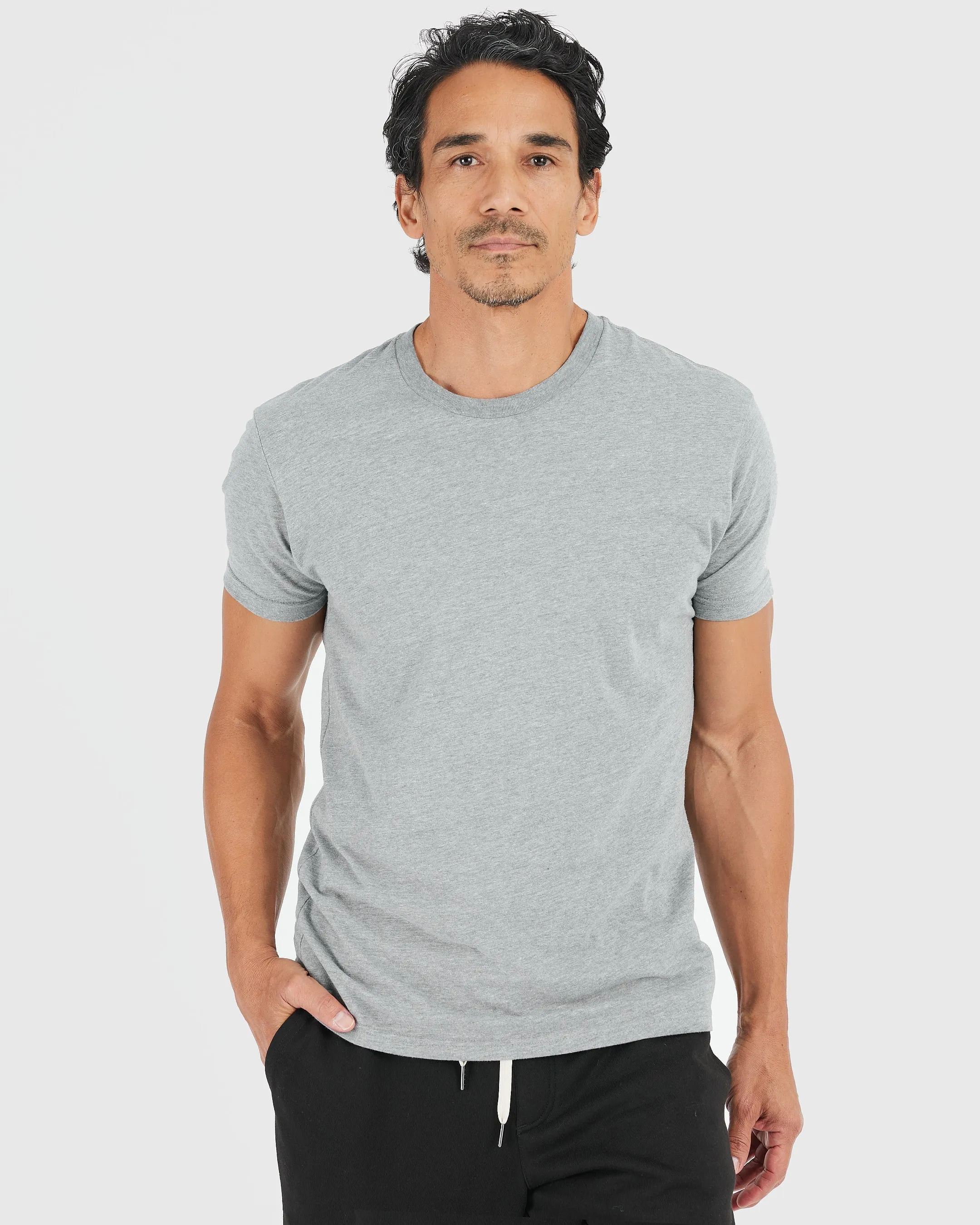 Short Sleeve Crew Neck T-Shirt - Premium comfort fit, Confident Muscle Definition, Ultra-soft material, All day menswear value, Everyday workwear