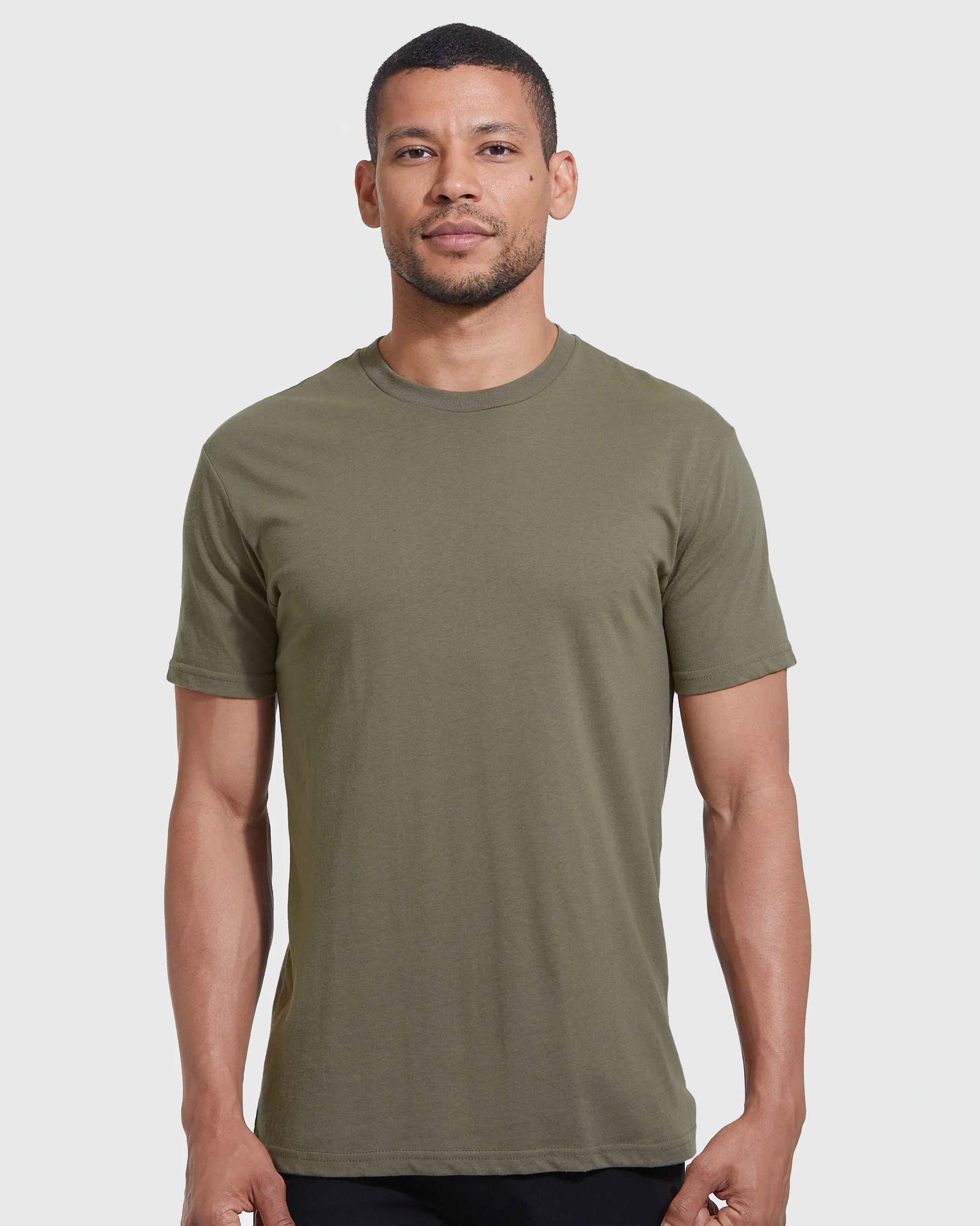 Short Sleeve Crew Neck T-Shirt - Premium comfort fit, Confident Muscle Definition, Ultra-soft material, All day menswear value, Everyday workwear