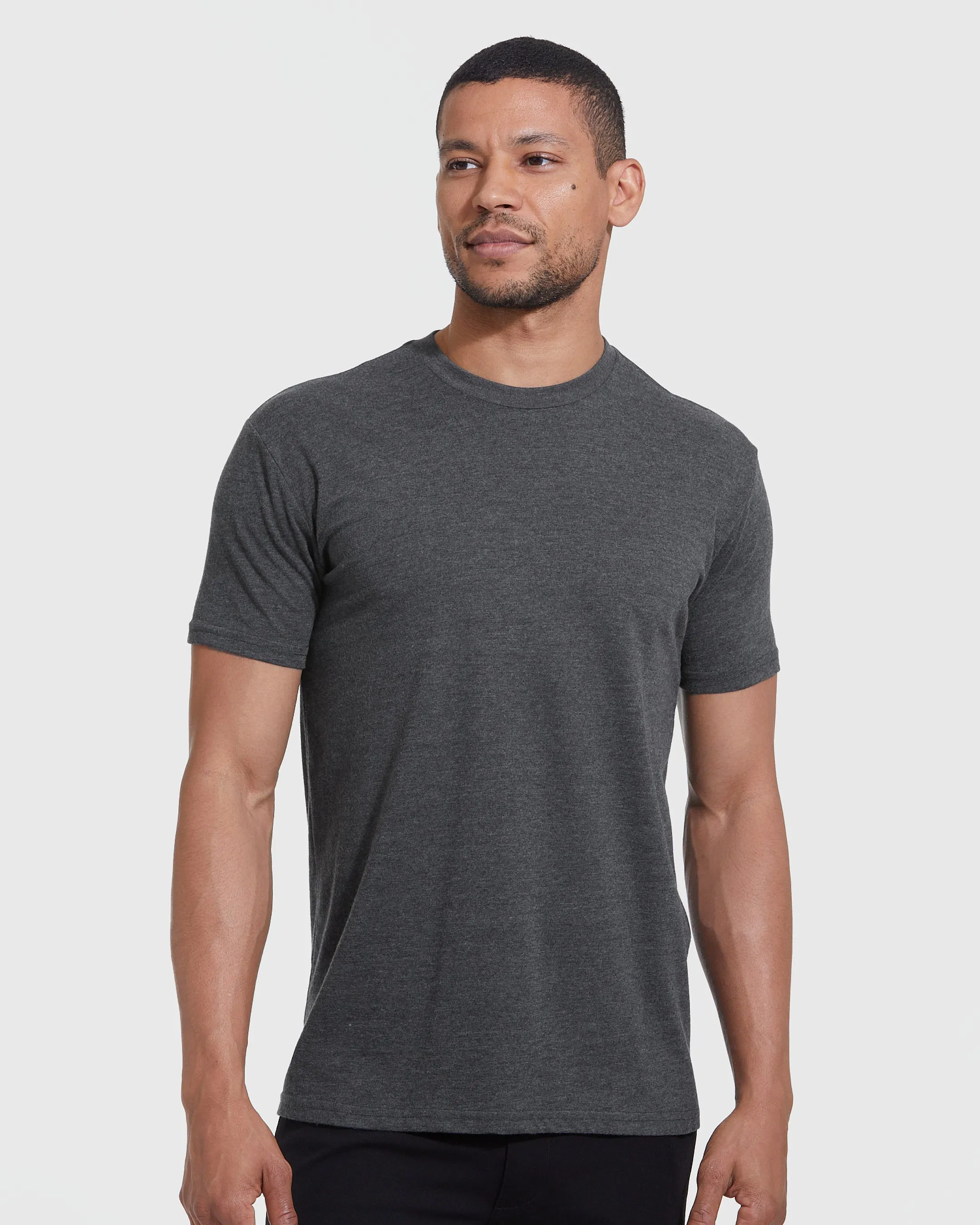 Short Sleeve Crew Neck T-Shirt - Premium comfort fit, Confident Muscle Definition, Ultra-soft material, All day menswear value, Everyday workwear