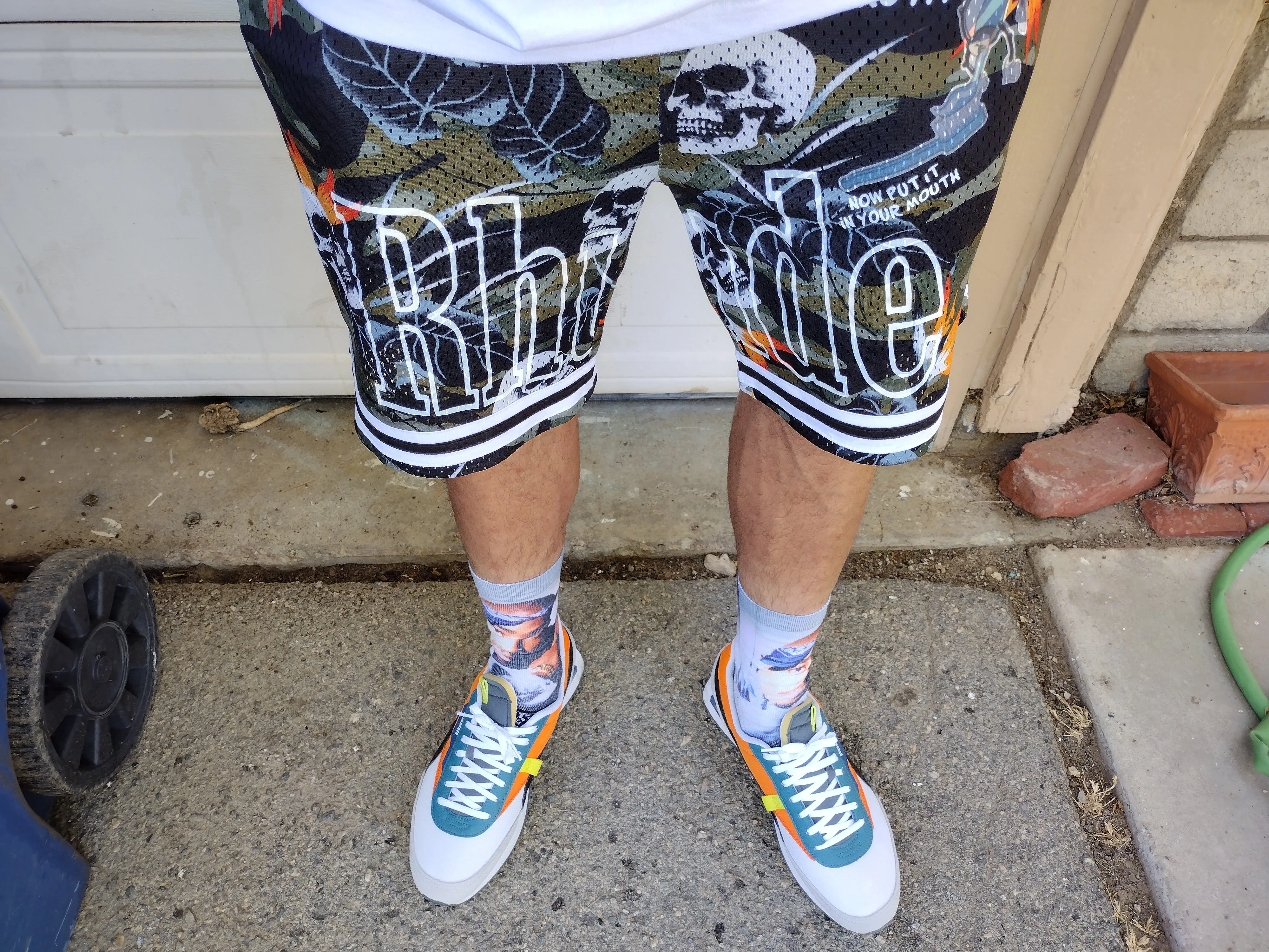 SILLY SAVAGE "RHUDE GOOD MORNING" Beach Shorts
