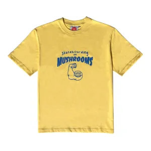 Skateboarding on Mushrooms T-Shirt Ghee Yellow