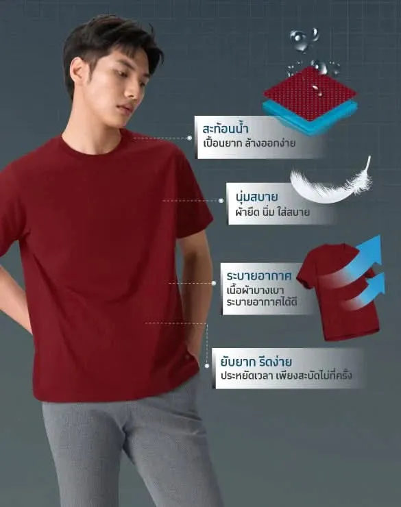 Smart T-Shirt™: Red [Lucky Color]