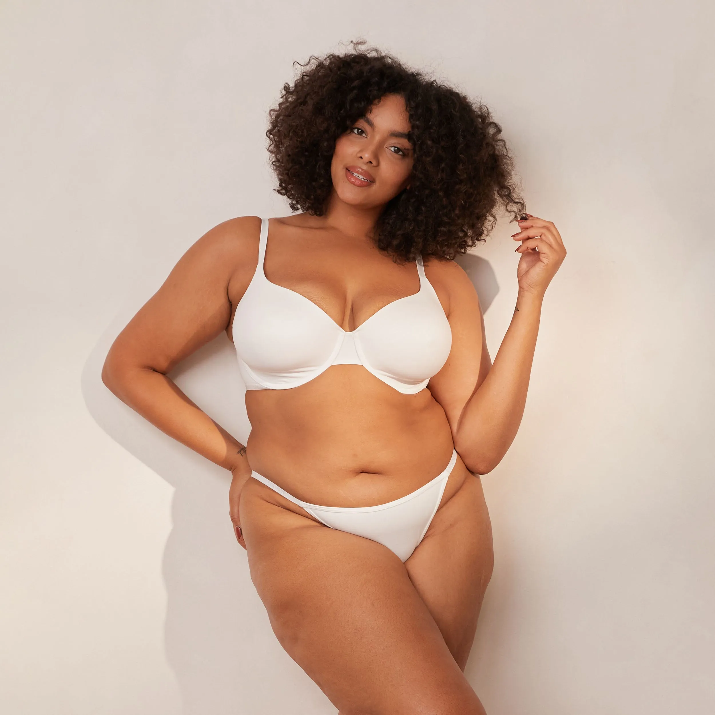 Smooth Classic T-shirt Soutien-Gorge - Blanc
