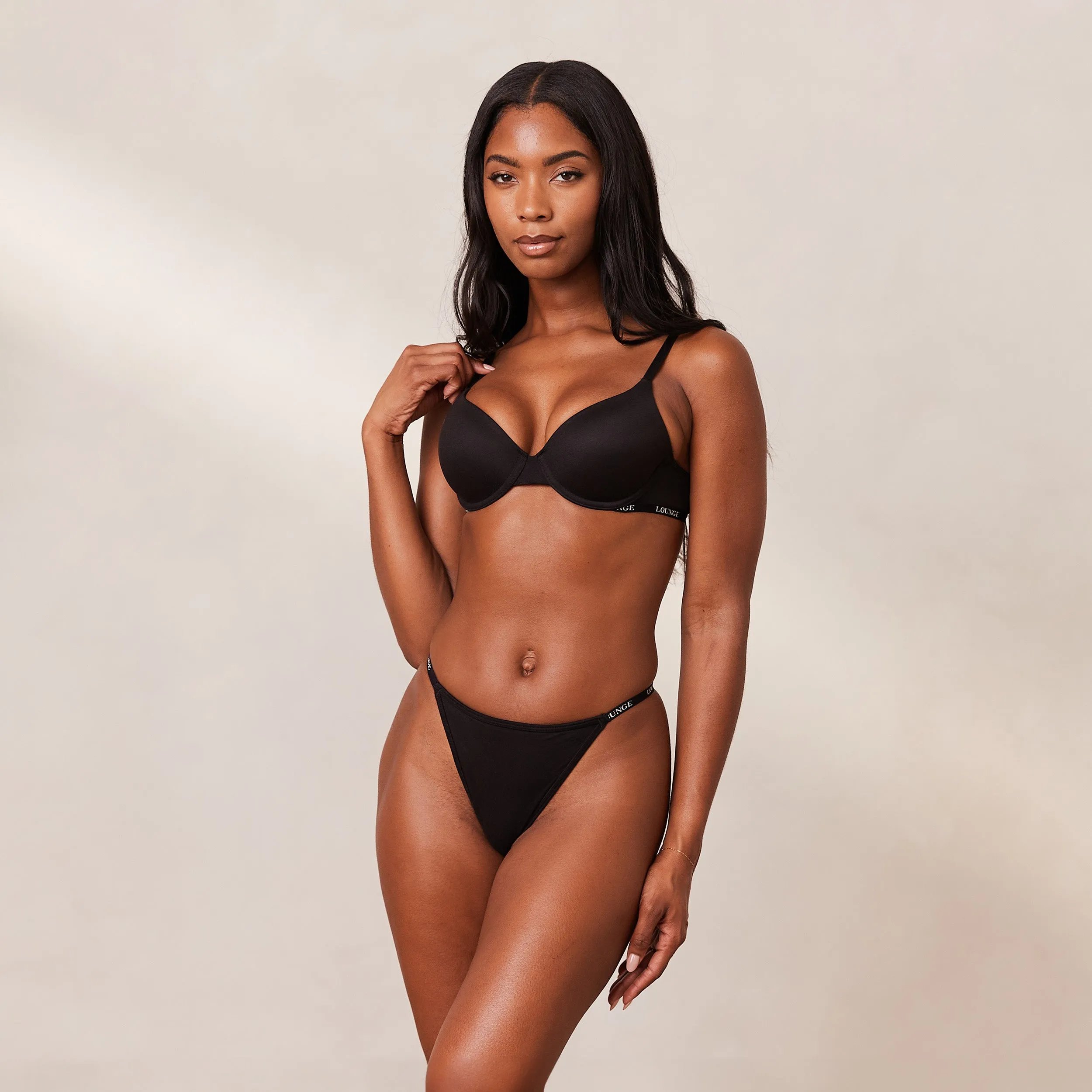 Smooth Classic T-shirt Soutien-Gorge - Noir
