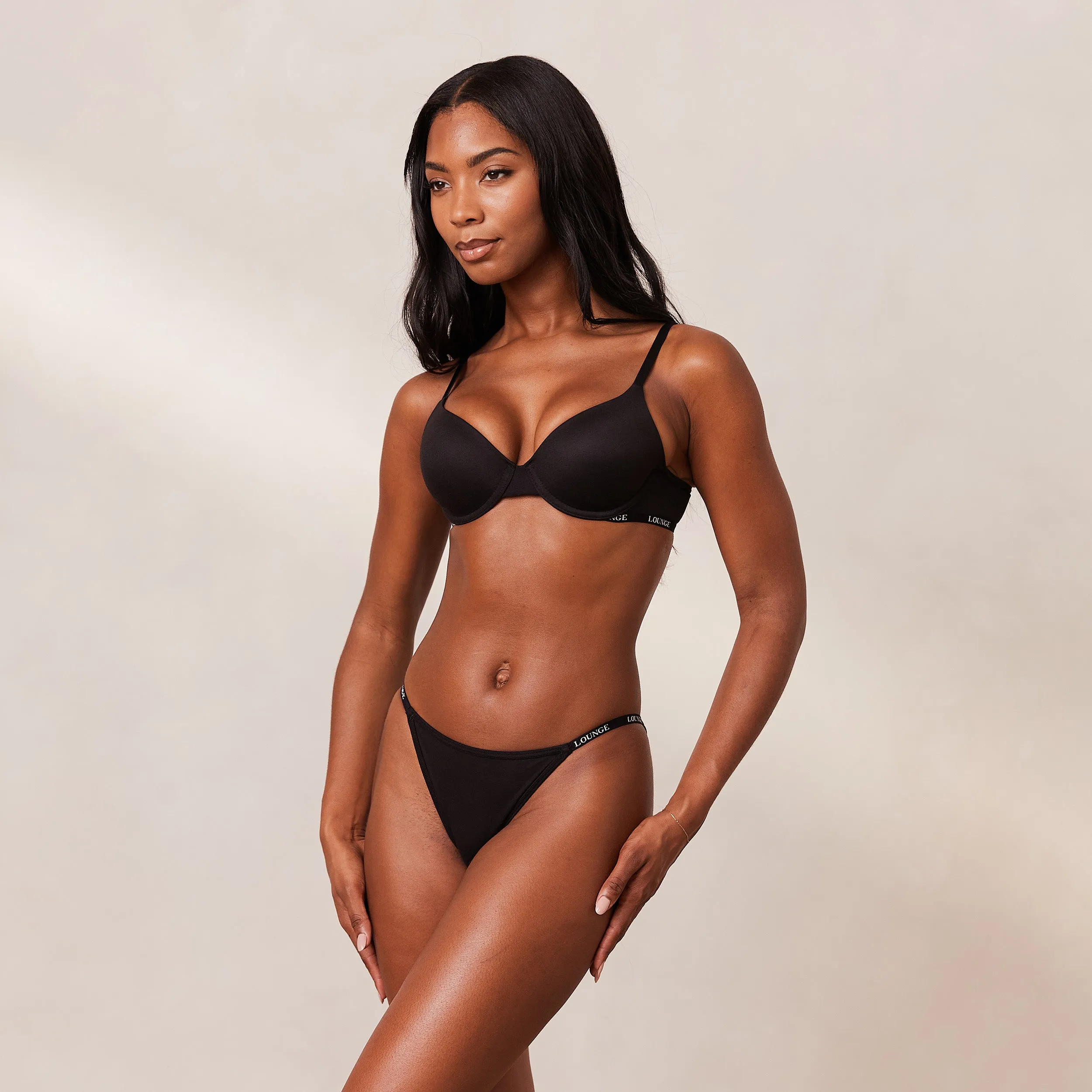 Smooth Classic T-shirt Soutien-Gorge - Noir
