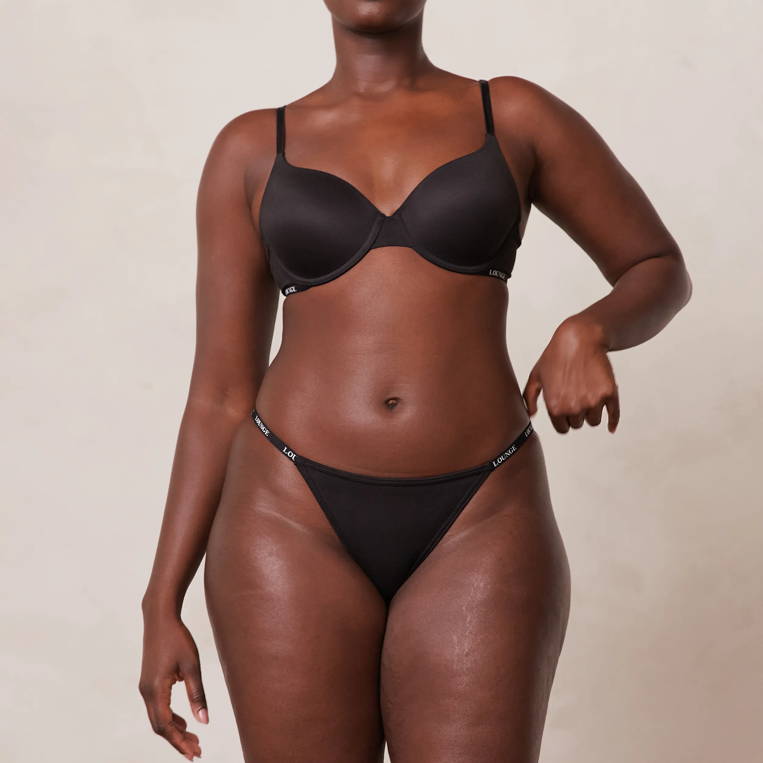 Smooth Classic T-shirt Soutien-Gorge - Noir