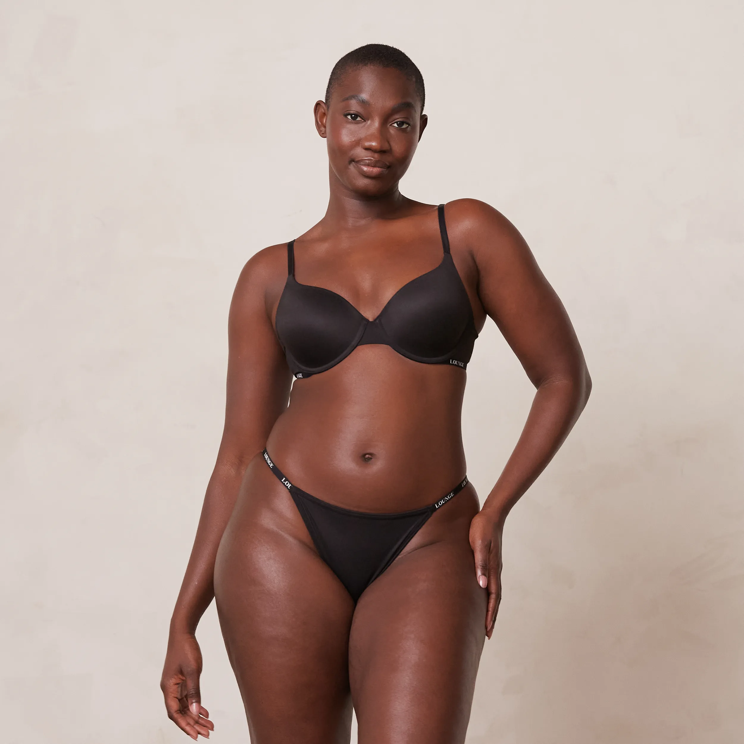 Smooth Classic T-shirt Soutien-Gorge - Noir