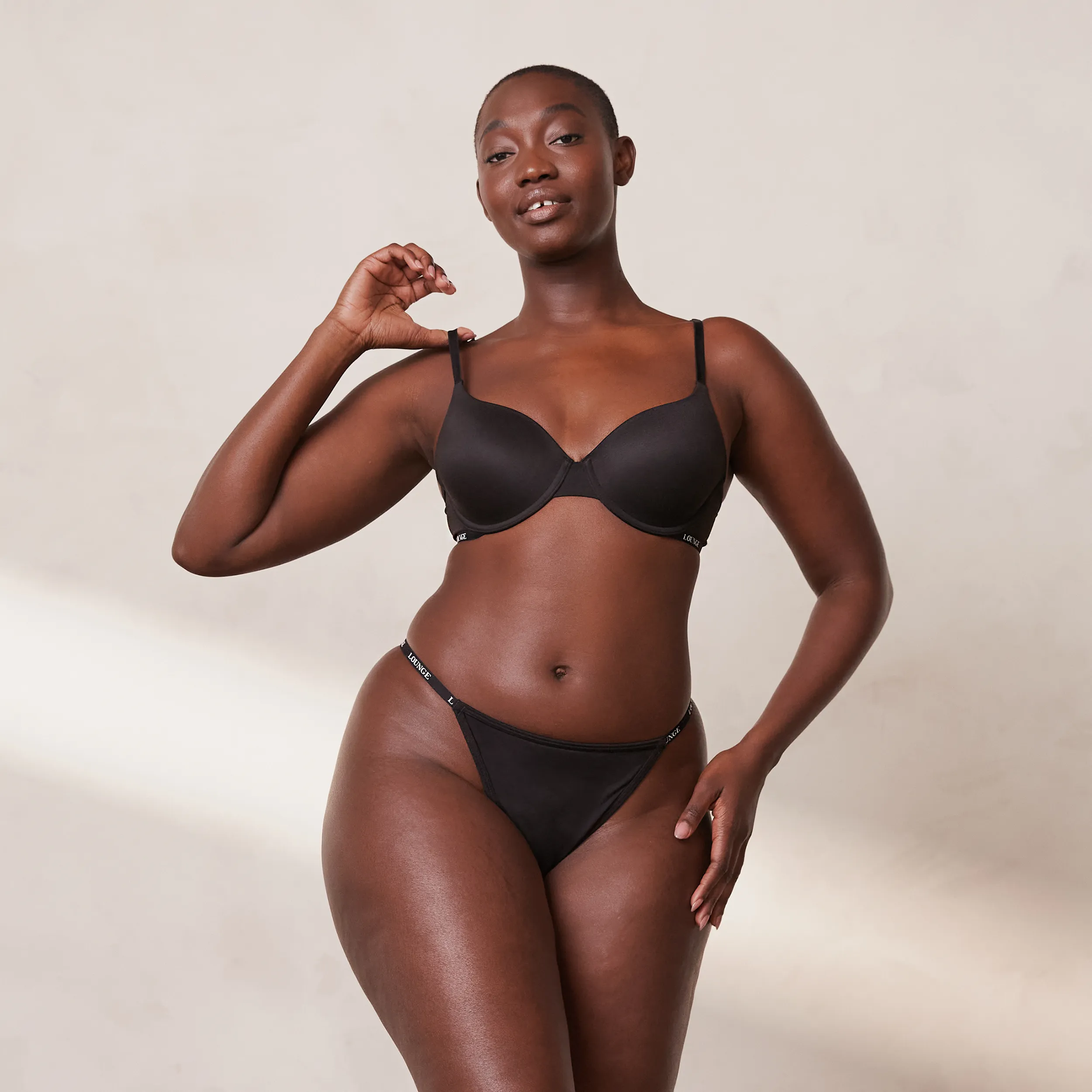 Smooth Classic T-shirt Soutien-Gorge - Noir