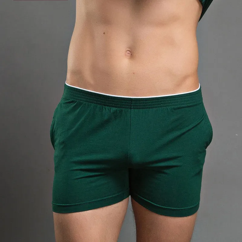 Solid Cotton Beach Breathable Mesh Household Shorts Quick-drying Casual Shorts Men Shorts Fitness Shorts Men's Clothing Soft
