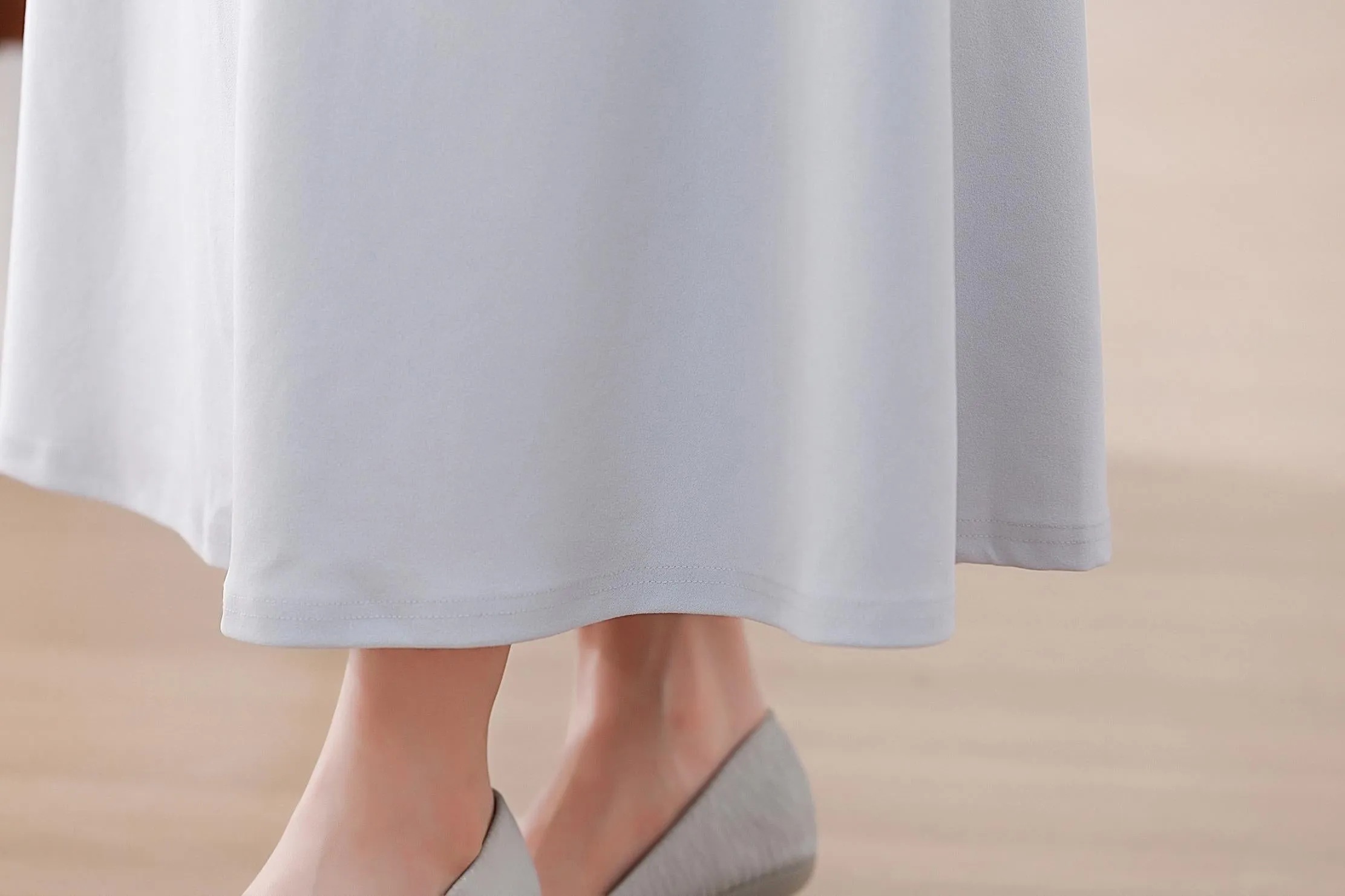 Solid Shirred Maxi Dress Perfect for a Stylish Vacation