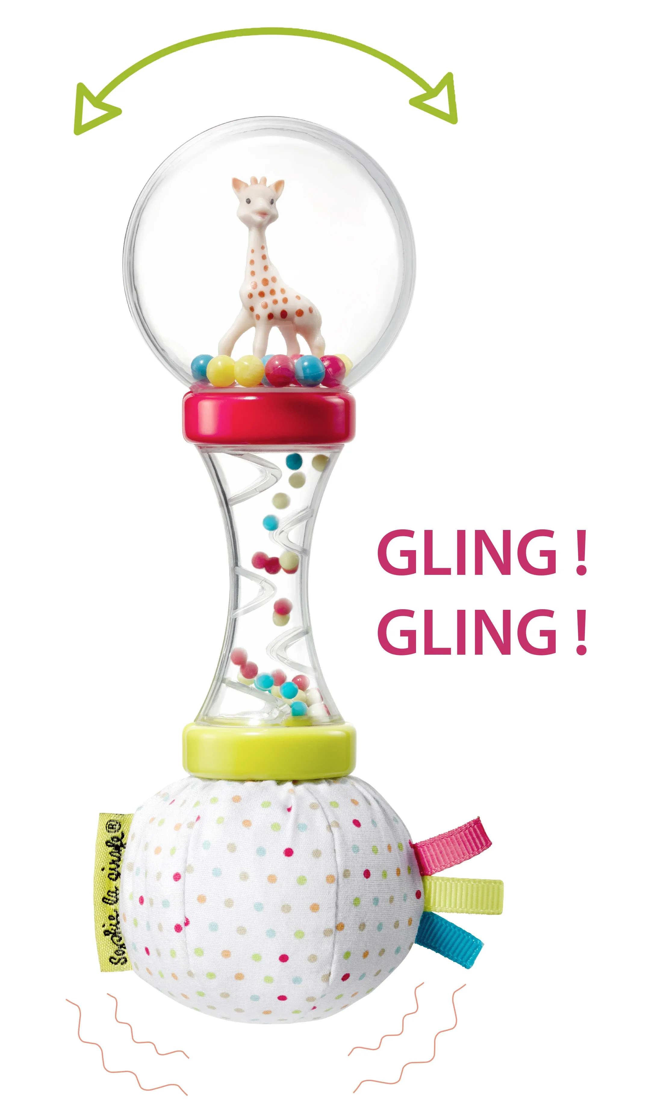 Sophie la Girafe Soft Maracas Rattle (Pack of 2)