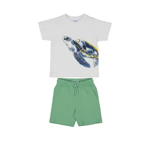 SS25 Mayoral - Turtle Print T-Shirt and Short Set