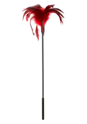 Starburst Feather Body Tickler in Red