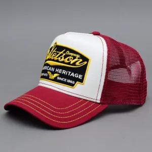 Stetson - American Heritage - Trucker/Snapback - Bordeaux/White
