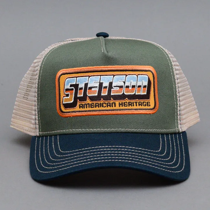 Stetson - Chrome - Trucker/Snapback - Navy/Olive/Beige