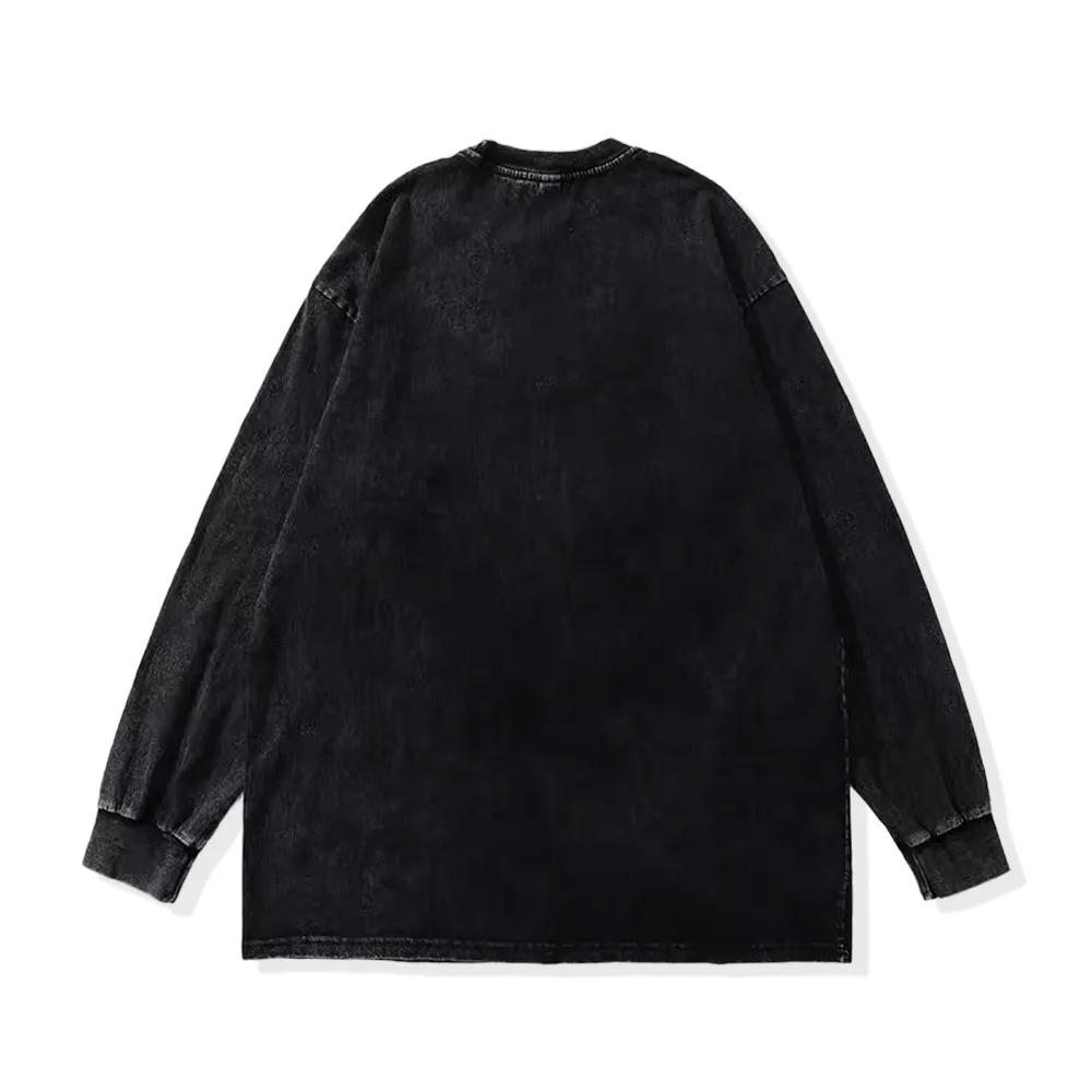 Street Girl Solid Color Sweatshirt
