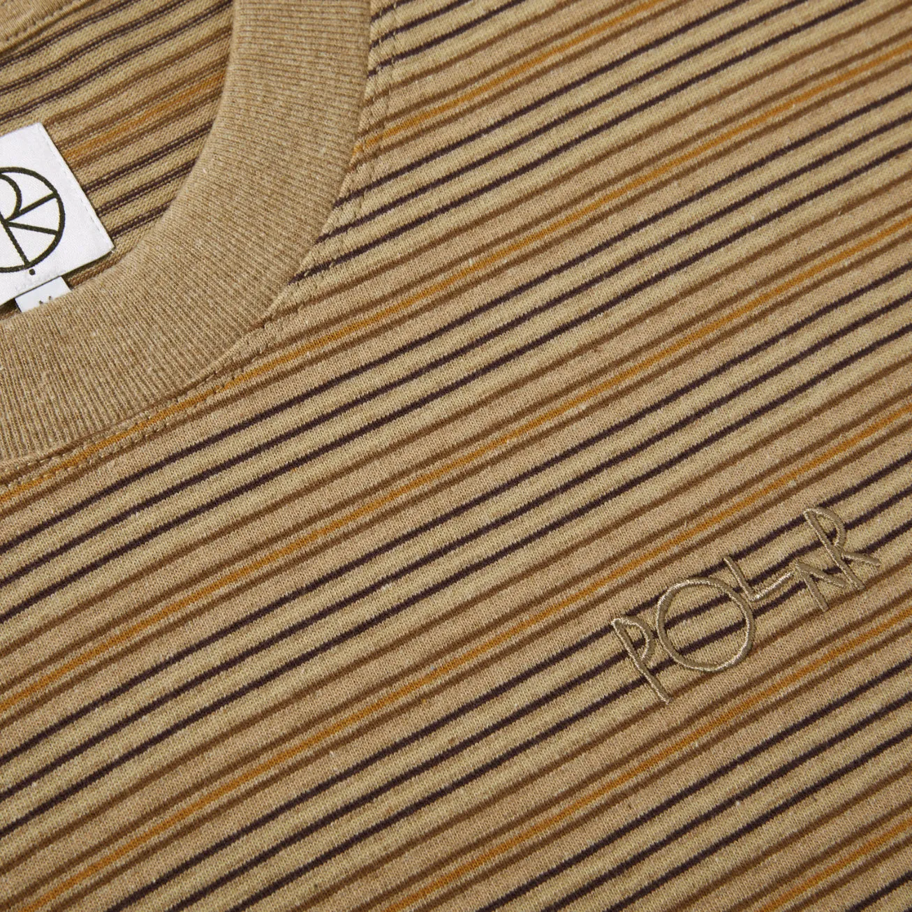 Stripe Surf Tee Camel