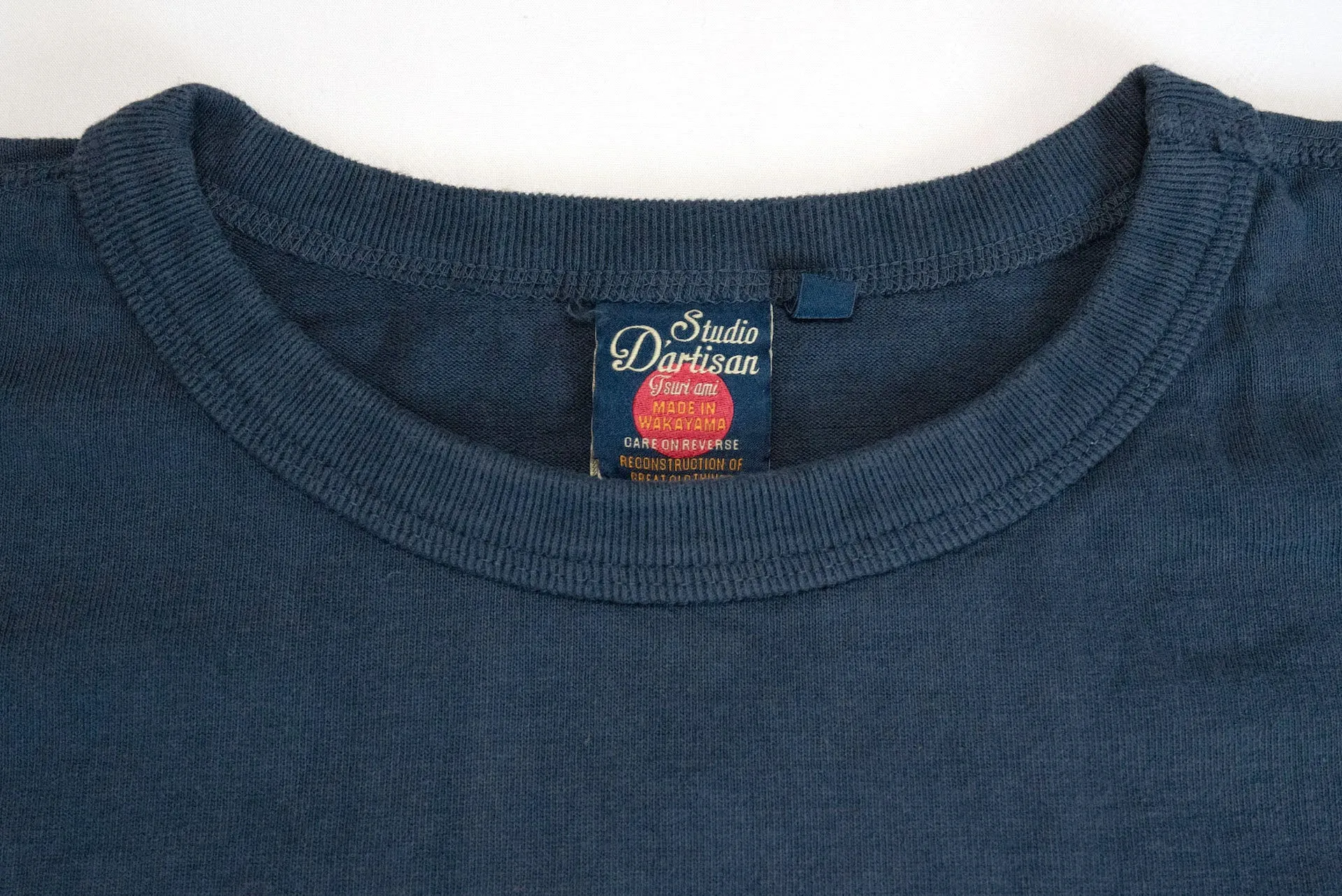Studio D'Artisan 9oz 'Tsuri-Ami 'Loopwheel Tee (Navy)