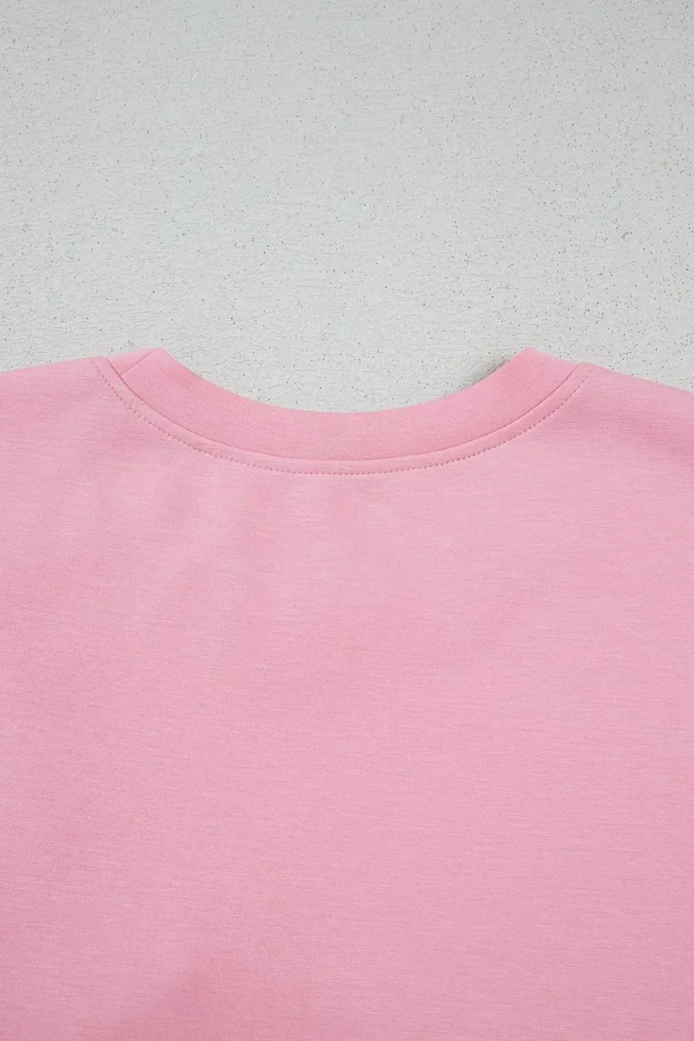 Stylish Bow Round Neck Short Sleeve T-Shirt for Women