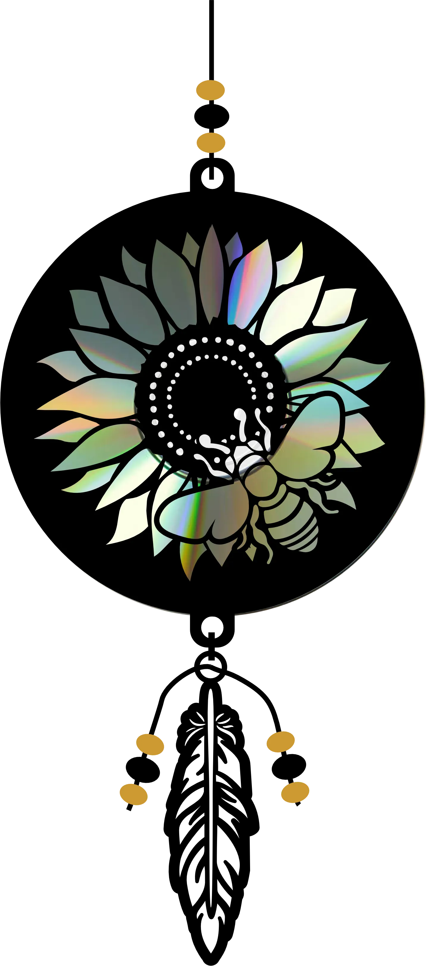 SUN001 Suncatcher kit - Sunflower with Bee