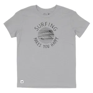 Surfing Makes You Happy Youth T-Shirt