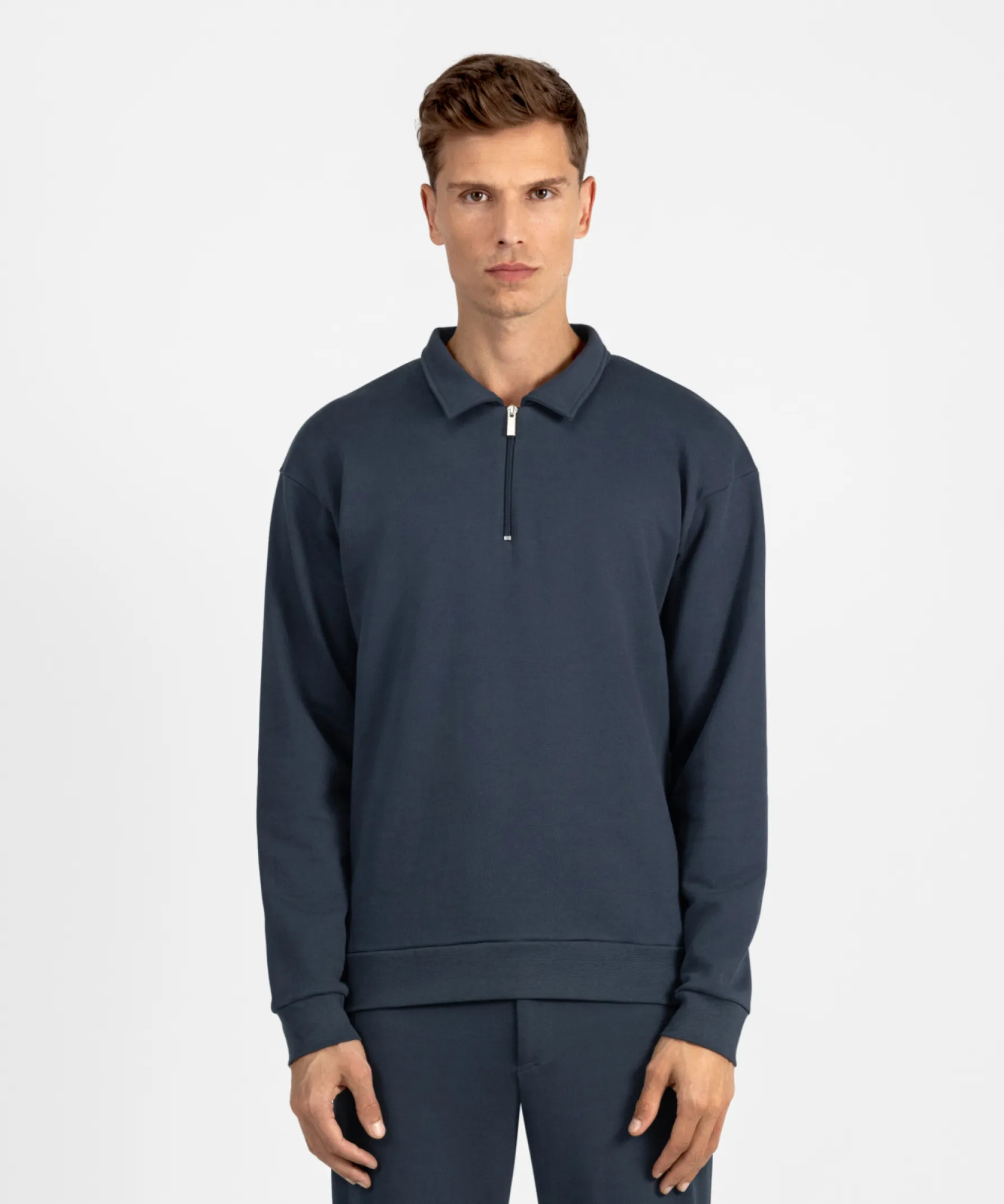 SW 02 Essence Half Zip Blueberry