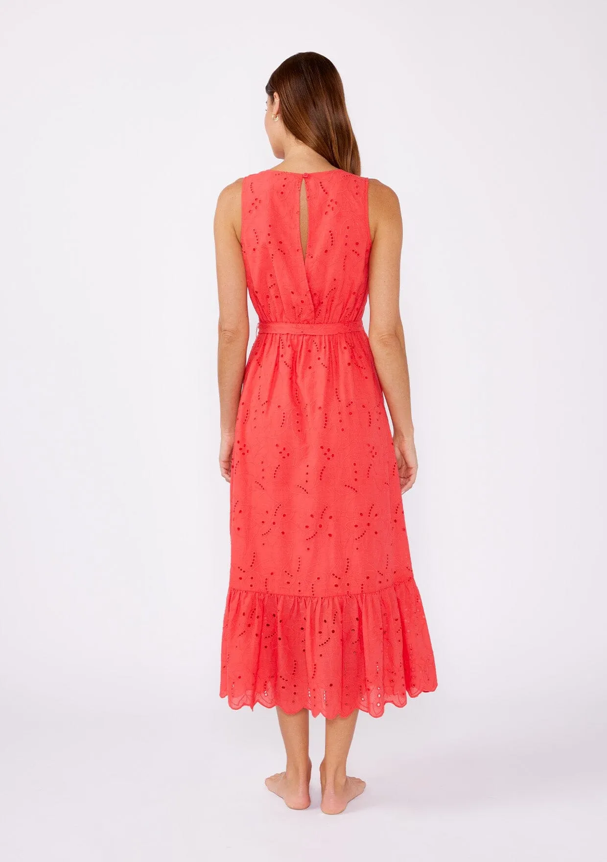Sweetpea Eyelet Midi Dress