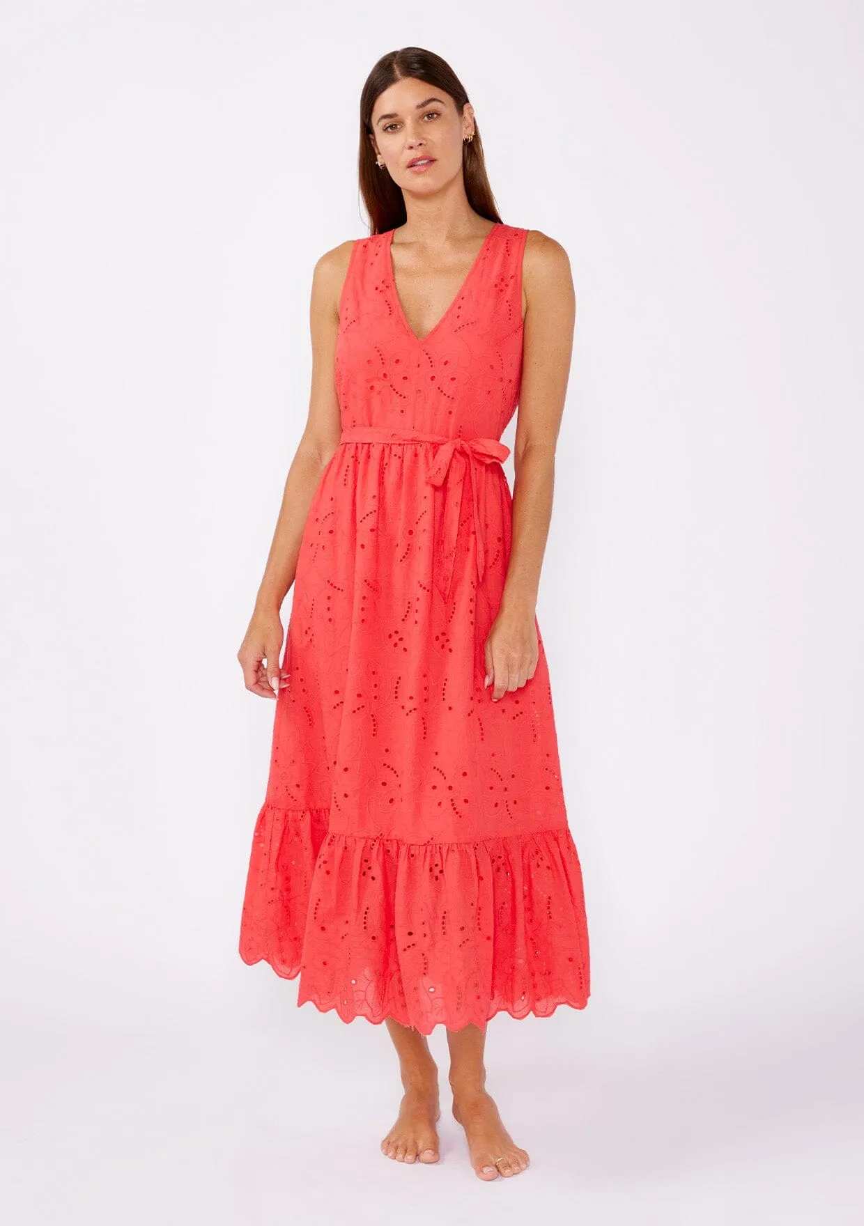 Sweetpea Eyelet Midi Dress