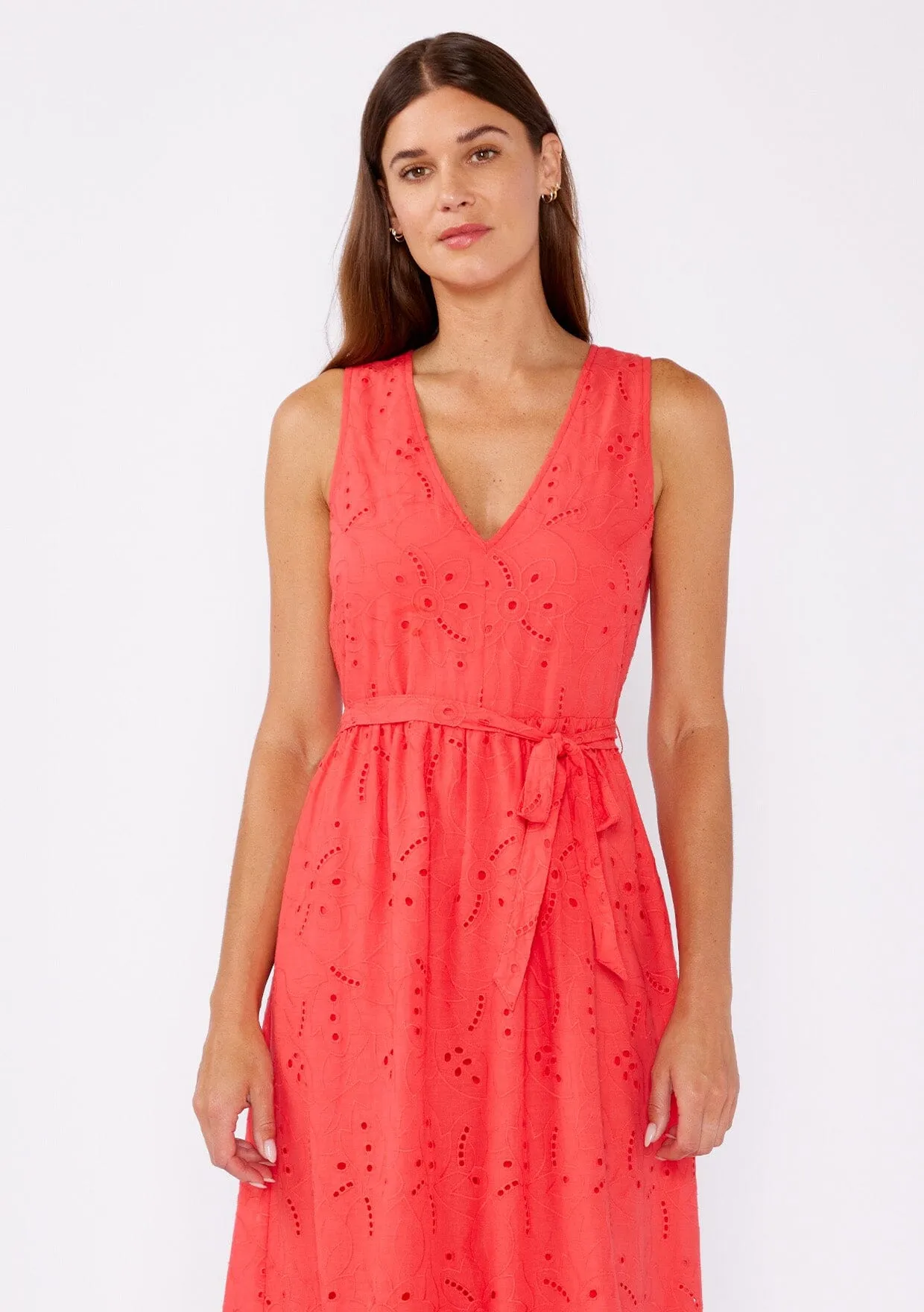Sweetpea Eyelet Midi Dress