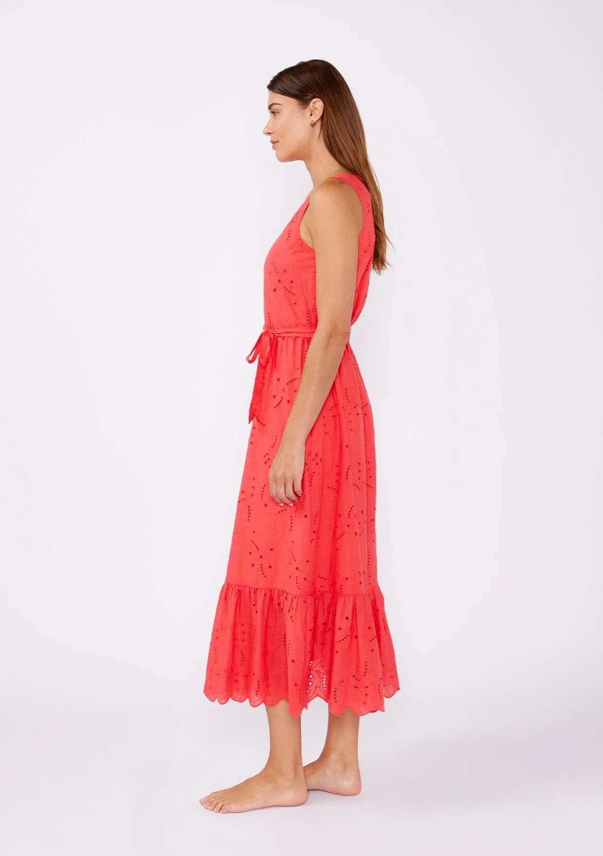 Sweetpea Eyelet Midi Dress