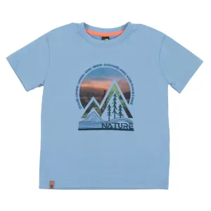 T-shirt Bleu Destination plein air S2503-02