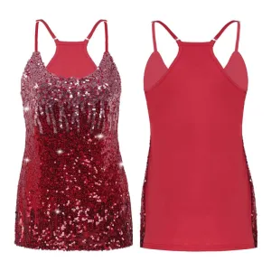 T Shirt Disco Paillettes Femme