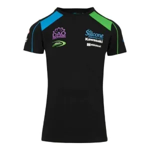 T-SHIRT Kawasaki Racing Team Bike MotoGP BSB Womens Tee NEW! Ladies Black L