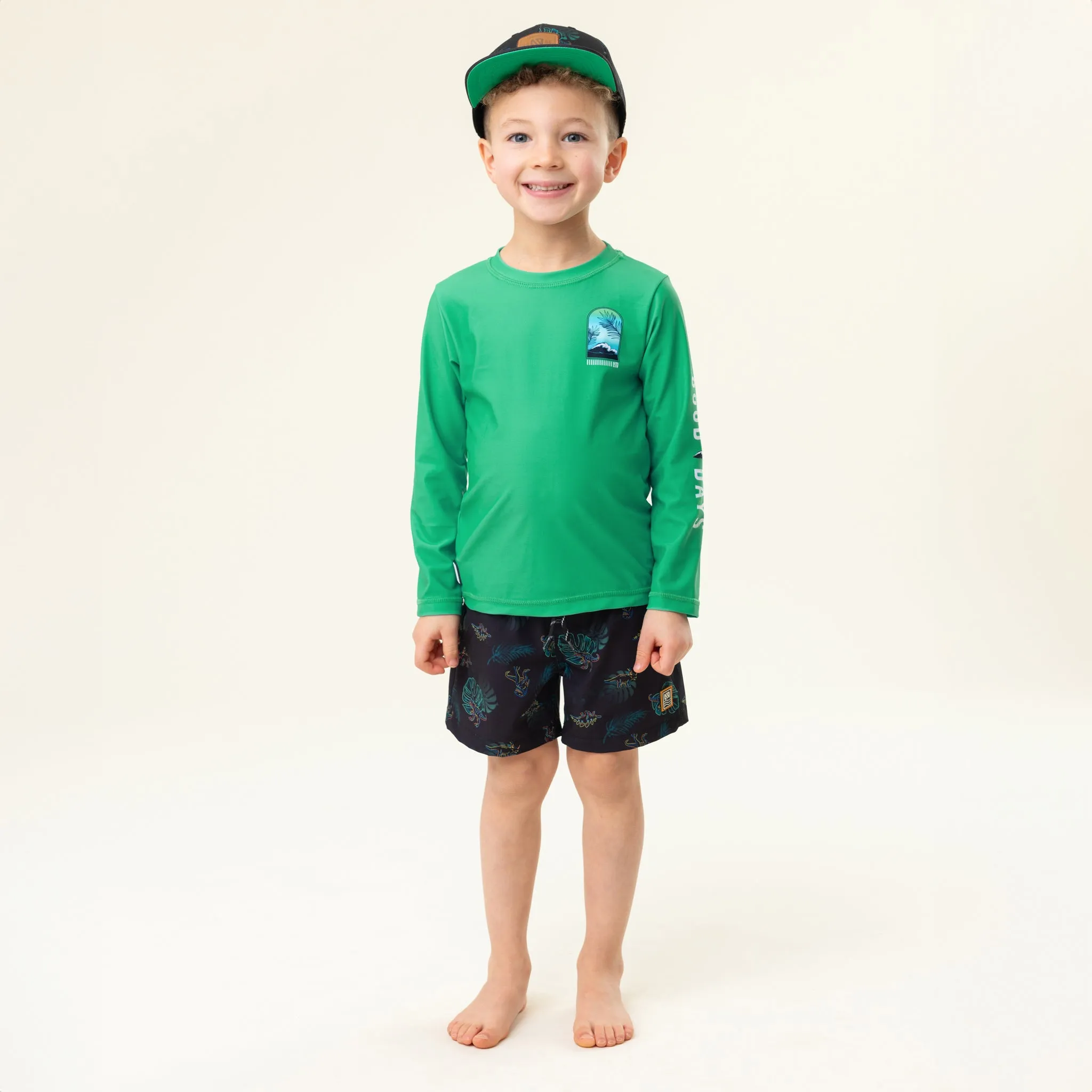 T-shirt maillot UV vert S25s201-11