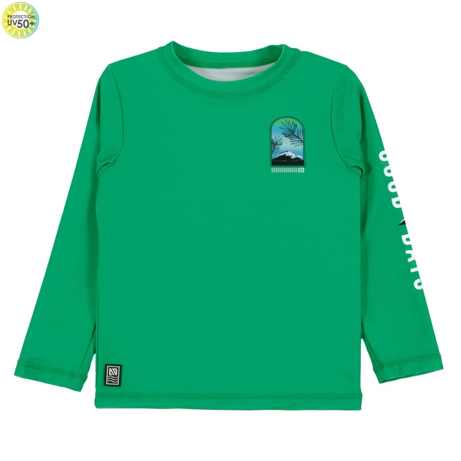 T-shirt maillot UV vert S25s201-11