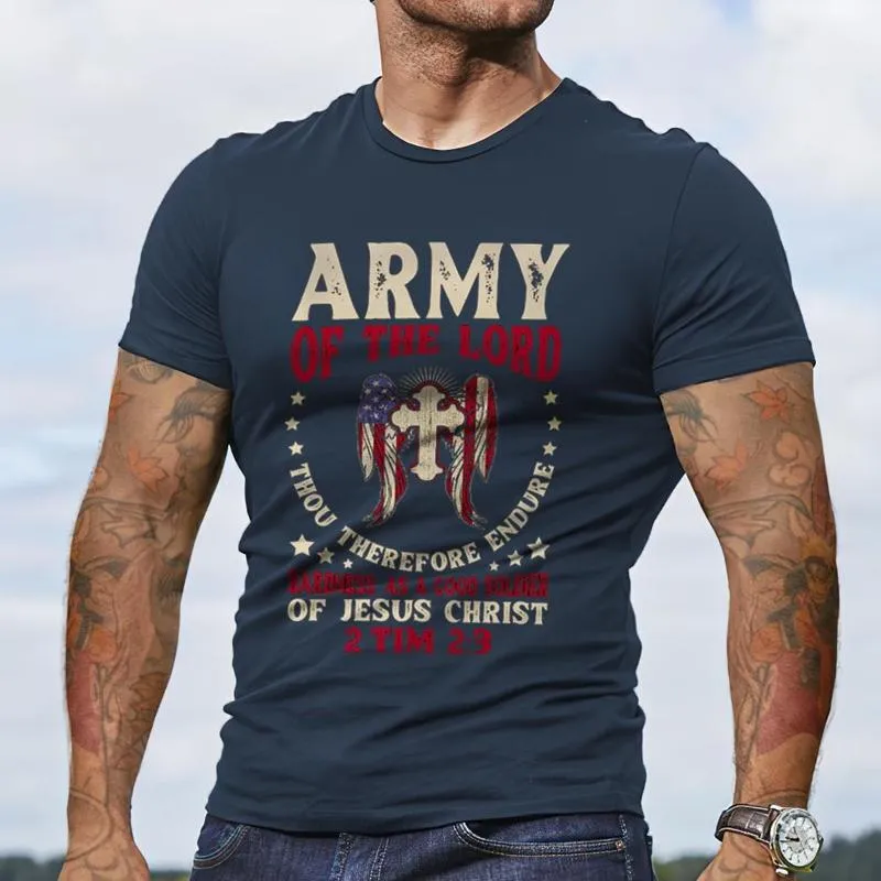 T-shirt à manches courtes imprimé American Tough Guy vintage