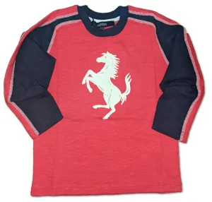 T-SHIRT Tee Childrens Formula One 1 Flock Jersey Ferrari Team NEW! Kids