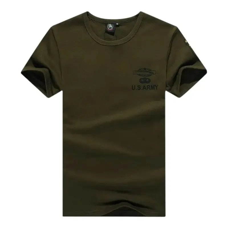 T shirt vert militaire homme