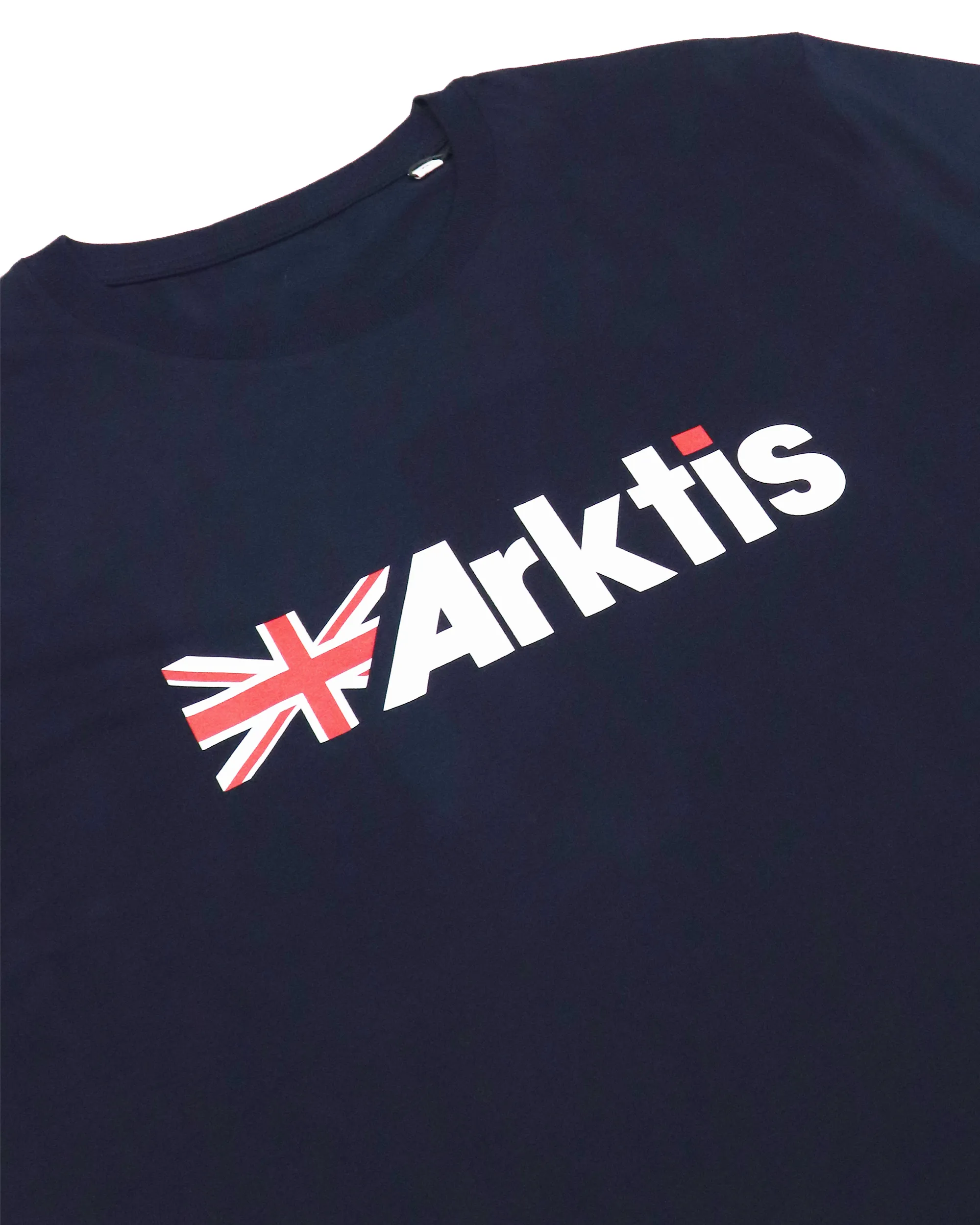 TE001 - Flag Logo Tee - Heather Navy