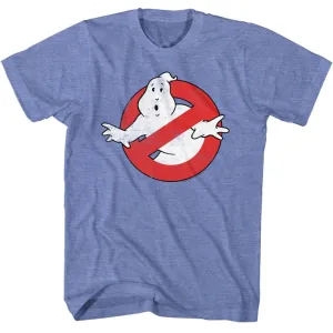 The Real Ghostbusters Logo Light Blue Heather T-Shirt