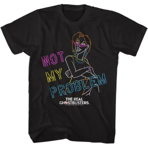 The Real Ghostbusters RGB Not My Problem Black T-Shirt
