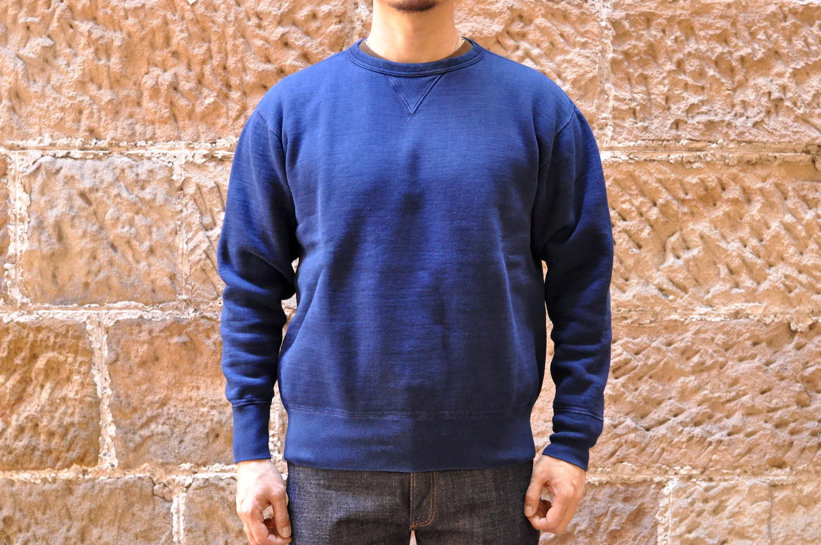 The Strike Gold X CORLECTION 12oz Loopwheeled Sweatshirt (Indigo)