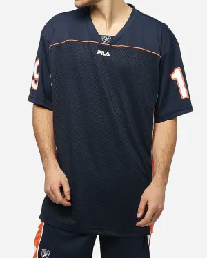 Thelred Tee - Black Iris/Orange