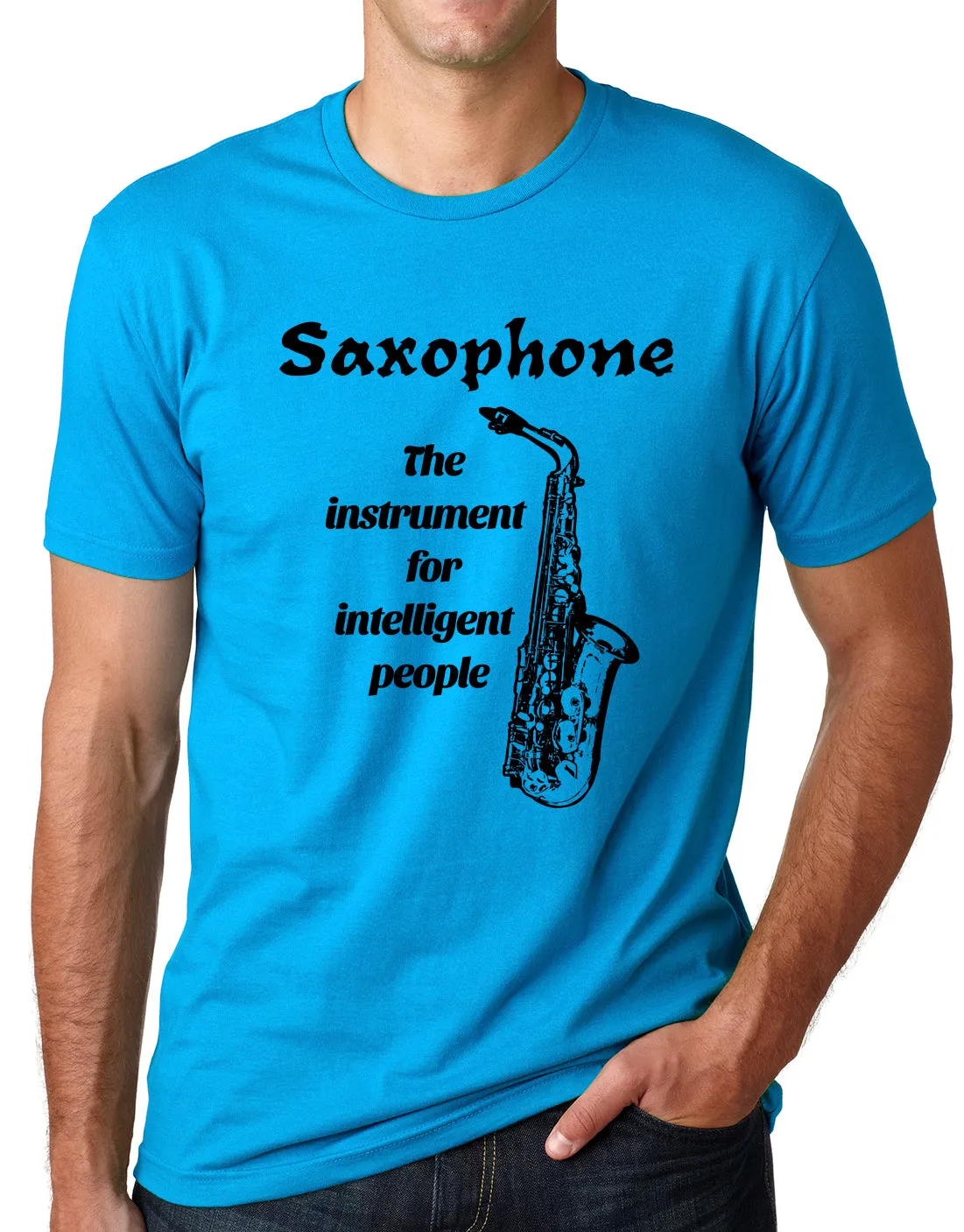 Think Out Loud Apparel Saxophone The Instrument For intelligent People Sax Shirt