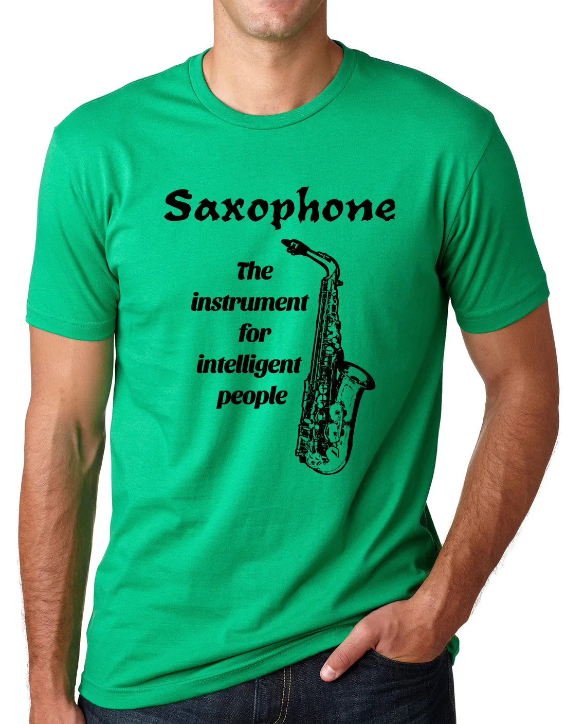Think Out Loud Apparel Saxophone The Instrument For intelligent People Sax Shirt