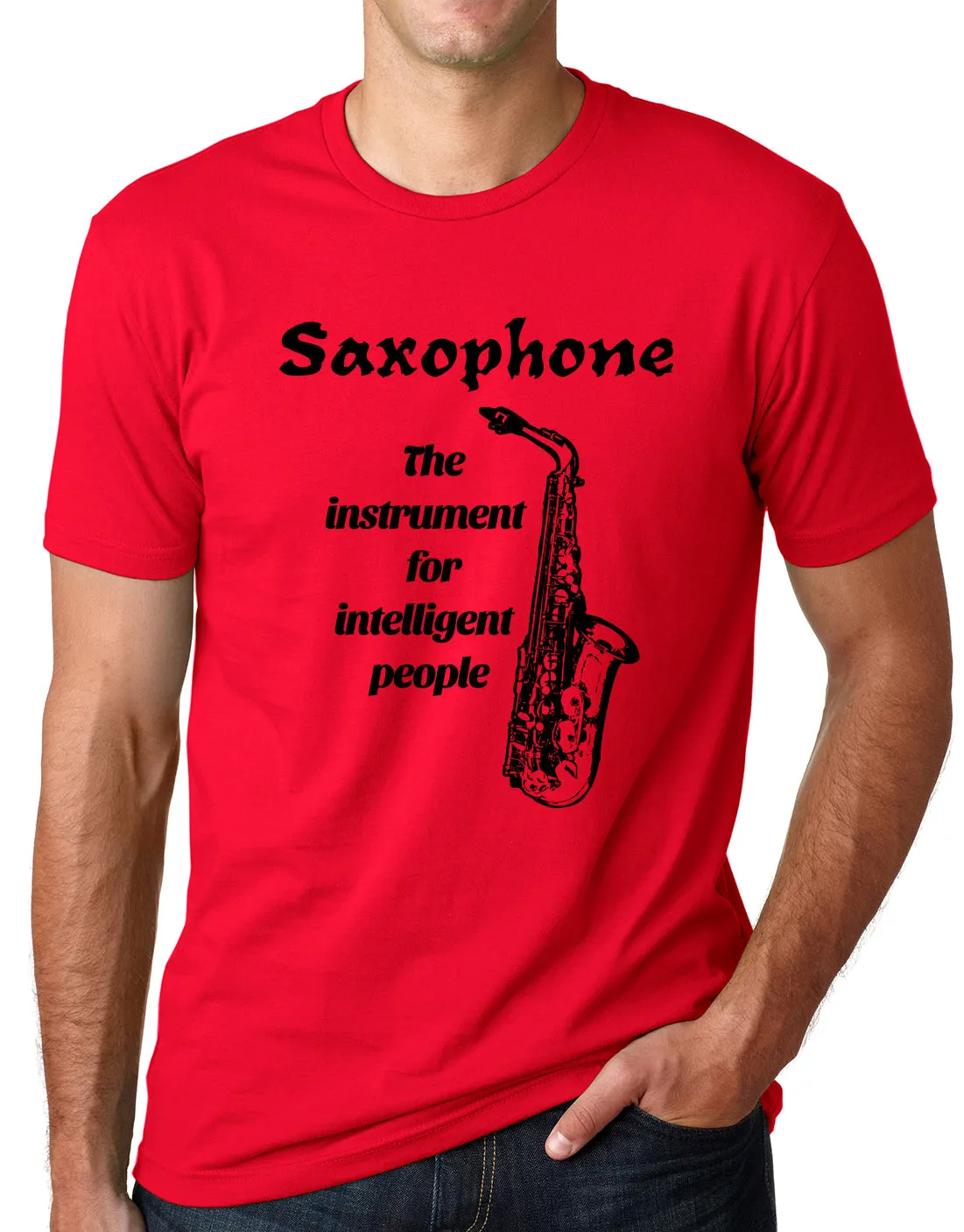 Think Out Loud Apparel Saxophone The Instrument For intelligent People Sax Shirt