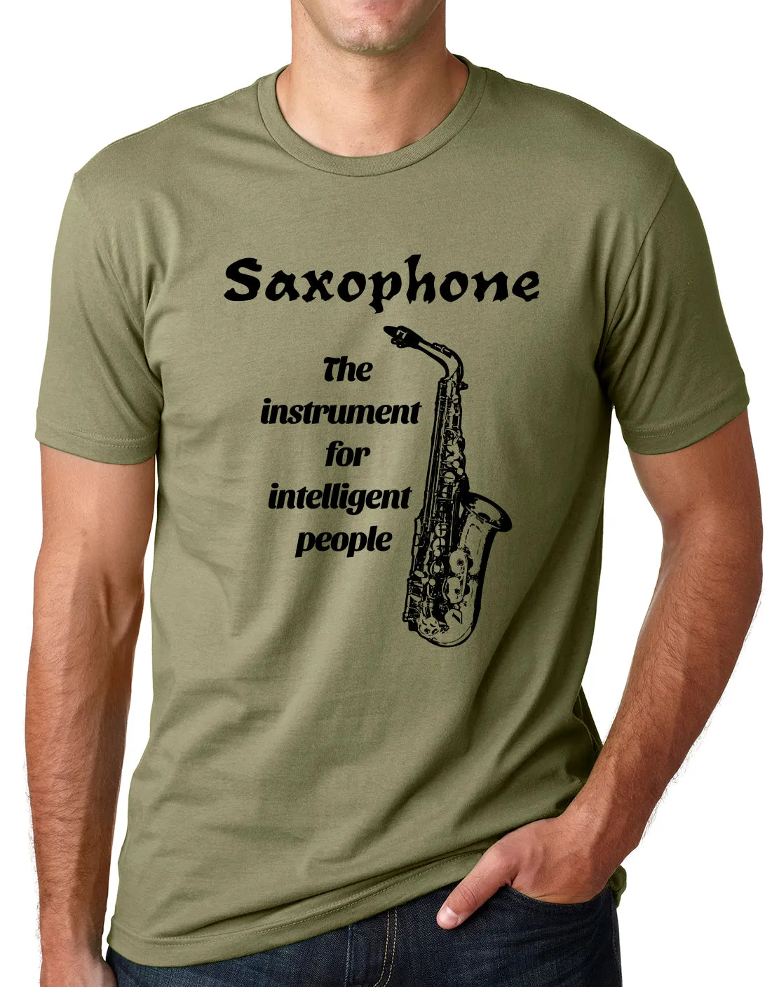 Think Out Loud Apparel Saxophone The Instrument For intelligent People Sax Shirt
