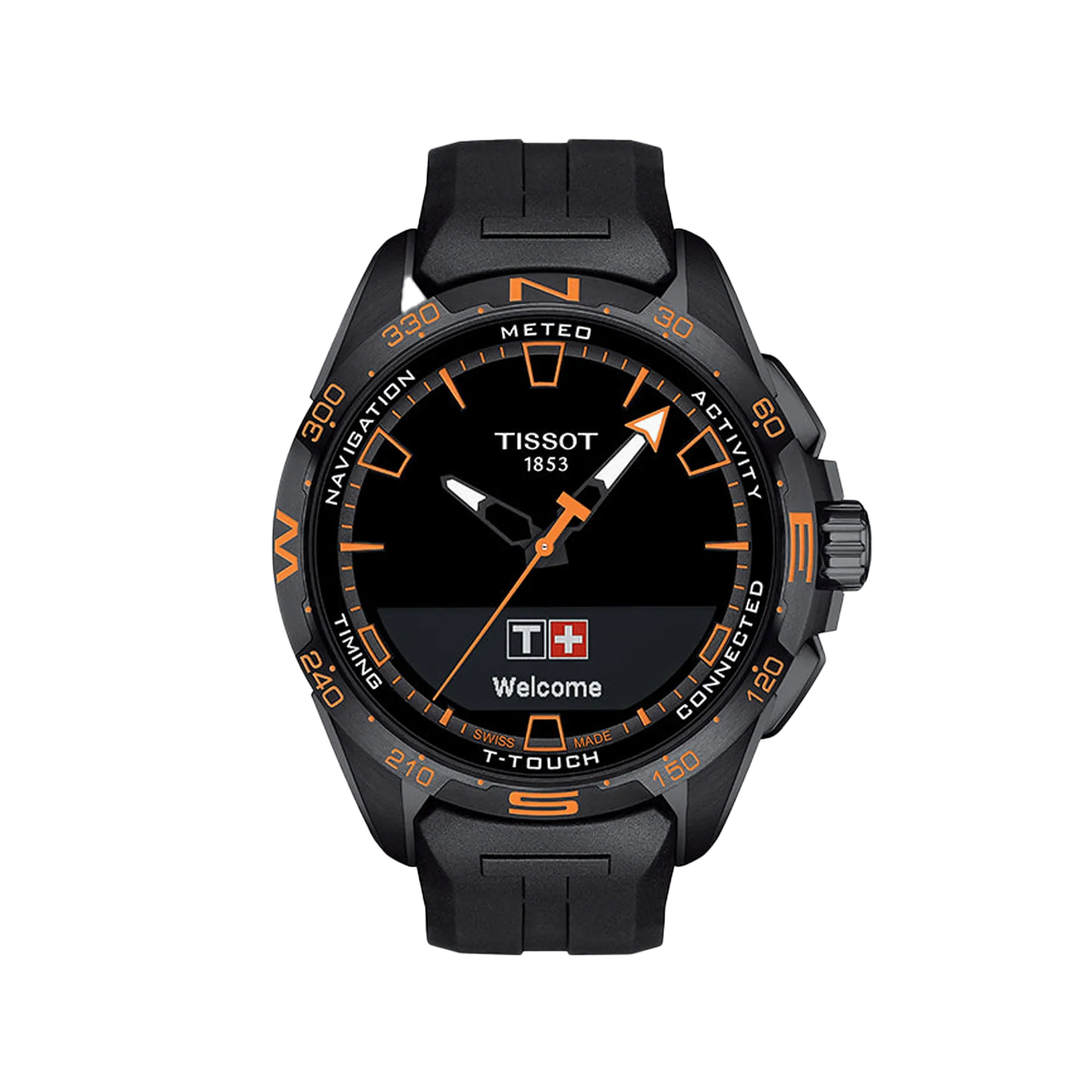 Tissot T-Touch Connect Solar - Black PVD Orange Indices / Rubber