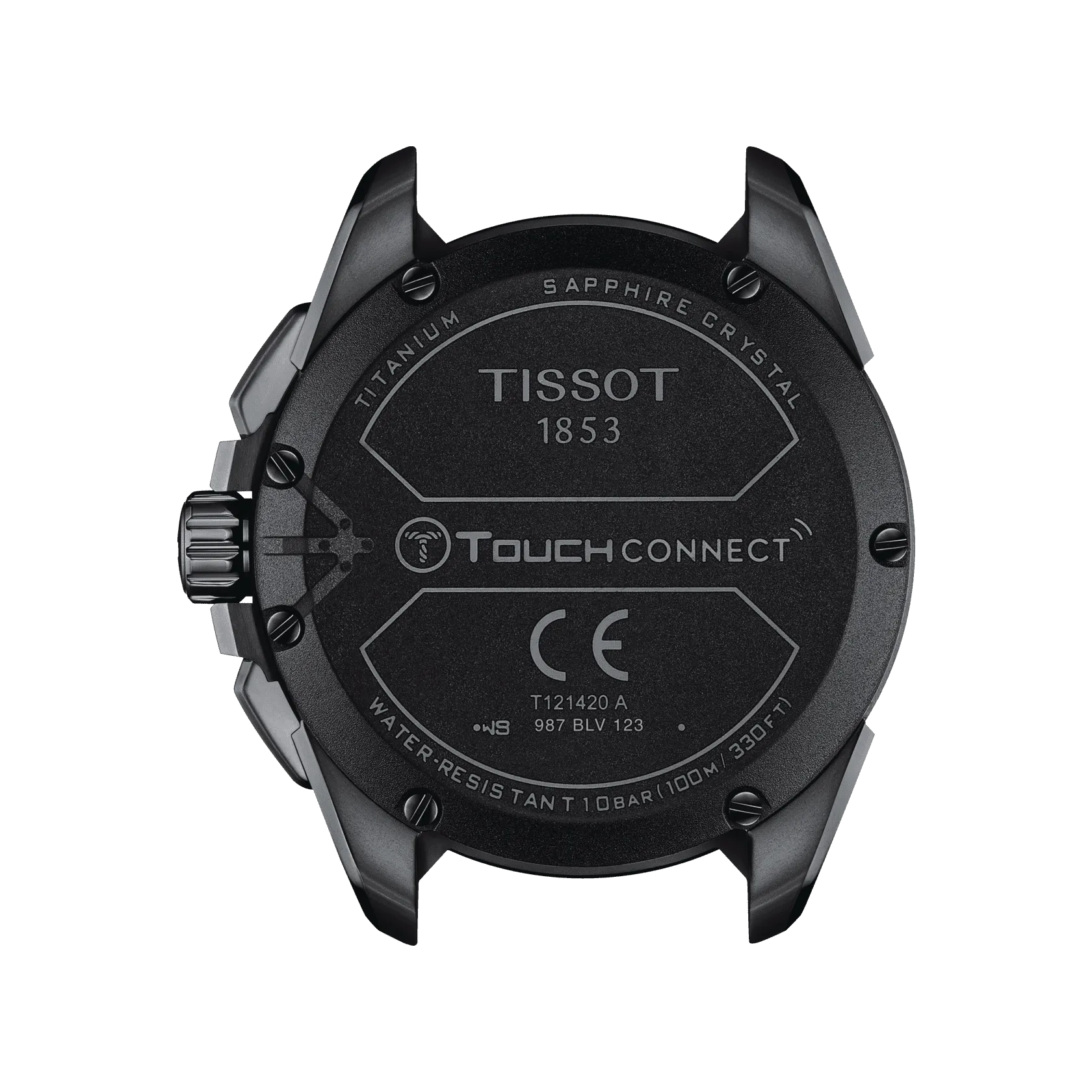Tissot T-Touch Connect Solar - Black PVD Orange Indices / Rubber