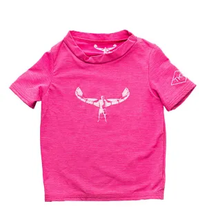 TKS KIDS SUNSHIRT LOOSEFIT SHORT SLEEVE FUSCHIA